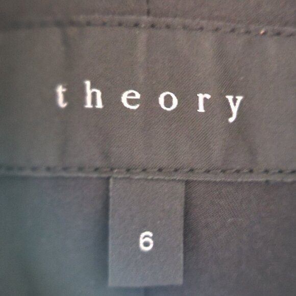 Theory Black Blazer Sz 6 - Picture 2 of 4